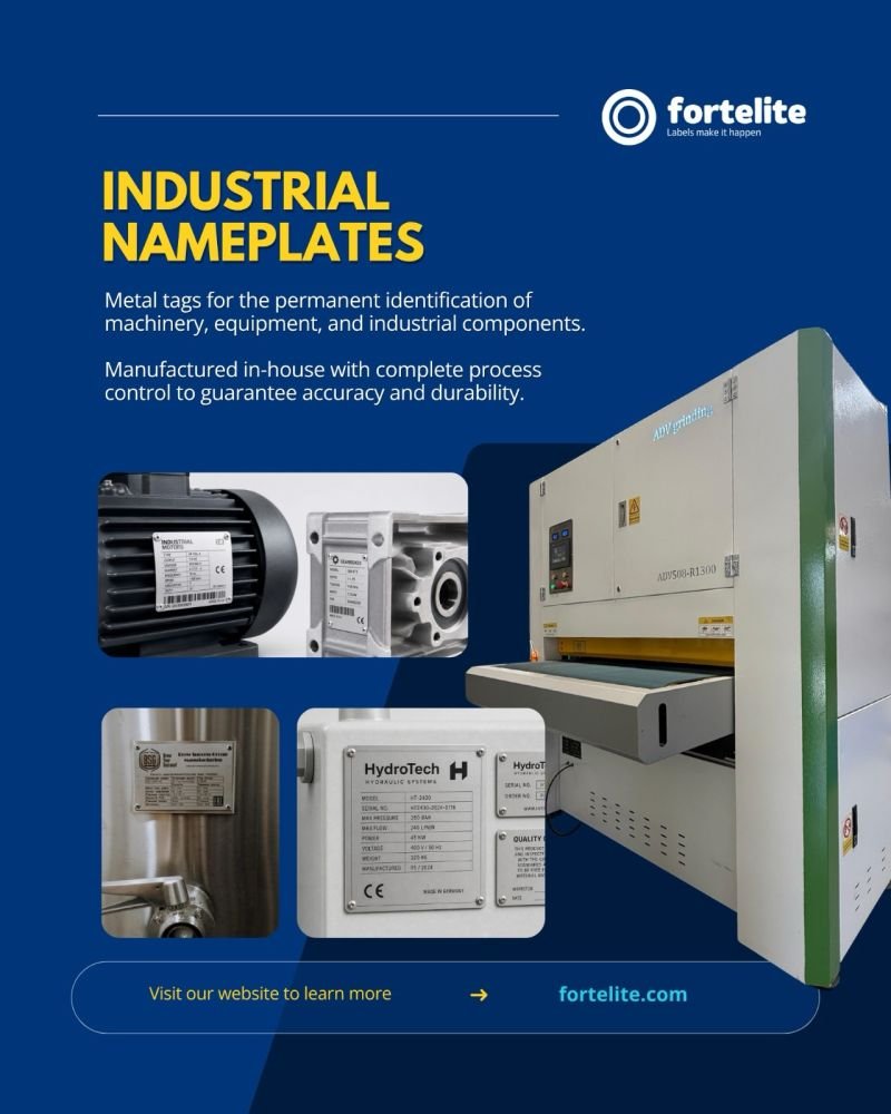 Nameplates Industriales: La Guía Definitiva para Garantizar Trazabilidad, Seguridad y Durabilidad en Tu Planta
